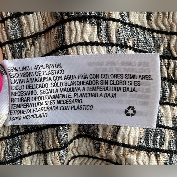 Ava & Viv Linen Blend Floral Empire Waist Dress - NWT - Picture 8 of 9